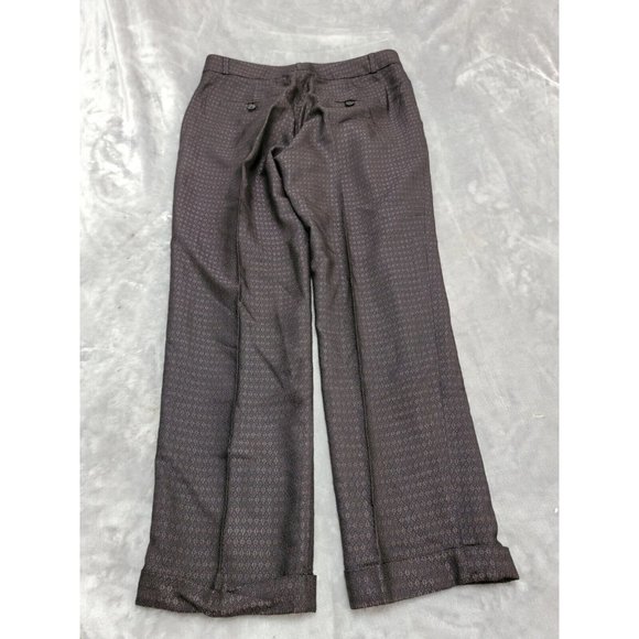 Banana Republic Avery‎ dress pants women's brown black with shimmer sz 4 32x26 - Picture 8 of 8